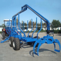 New Product Zm8006 8tons ATV Forest Log Trailer with Crane for Sale